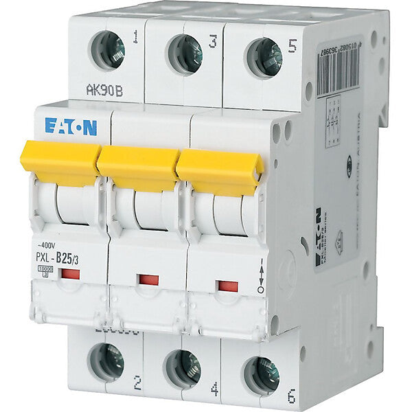 Eaton LS-Schalter m.Beschrift. C 25A, 3p PXL-C25/3